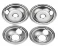 Drip Pan Electric Stove Burner Covers For Whirlpool W10278125 4 Pack 2x6 And 2x8 