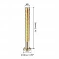 Uxcell M8x70mm Furniture Screw Hex Socket Machine Screws Zinc Plated Fasteners Bolts Half Thread Carbon Steel 10pcs