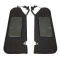 1 Pair Sun Shades Visor Vanity Mirror Black Replacement For 2005-2013 C6 Corvette Coupe 2-door 23142243 23142245