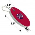 Graphics More Shenandoah University Secondary Logo Floating Keychain Oval Foam Fishing Boat Buoy Key Float