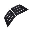 1 Pair Engine Hood Vent Covers Abs Bonnet Air Intake Trim Cover Replacement For 2018-2019 