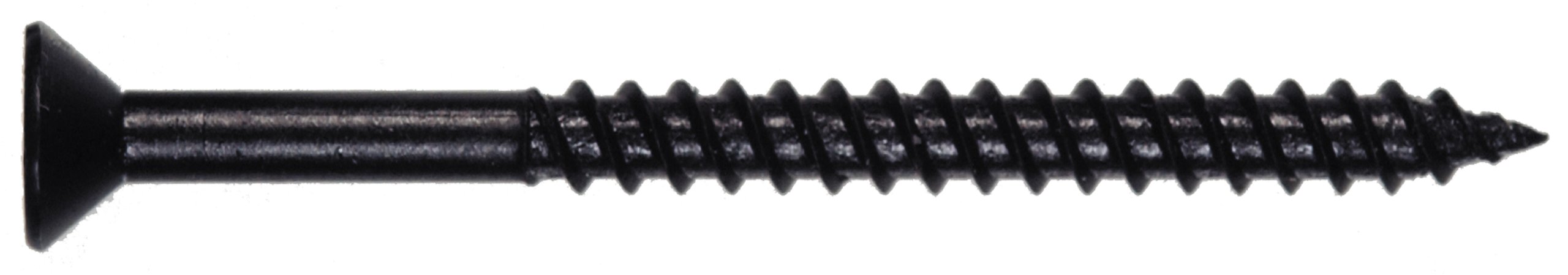 Flat Head Phillips Twin Thread Cabinet Screw 10 X 1 In Black Phosphate Alloy Steel 100 Pack Model 39262