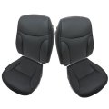 Driver Passenger Perforated Leather Bottom Top Seat Cover Black For Lexus Es300 Es330 2002 2003 2004 2005 2006 