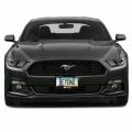Ipick Image For Ford Mustang 50 Years Black Real Carbon Fiber Finish Abs Plastic License Plate Frame
