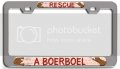 Rescue A Boerboel Dogs Pets Ch 3d Metal License Plate Frame Auto Suv Truck Tag Holder W86 