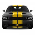 Ipick Image For Dodge R T 3d Logo In Yellow On Stripe Black Carbon Fiber Look Premium Stainless Steel License Plate Design And