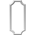 Ekena Millwork Pnl12x28as-02 12 W X 28 H 1 2 P Ashford Molded Scalloped Wainscot Wall Panel 