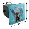Faith Freedom Family Boots Dog Trailer Hitch Cover Plug For 2 In Receivers Black Abs Plastic With Uv Resistant Resin Top 3 X
