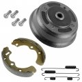 Caltric Rear Brake Hub With Shoesand Studs Compatible Kawasaki Mule 3000 Kaf620g 2001 2002 2003 2004-2008