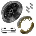 Caltric Rear Brake Hub With Shoesand Studs Compatible Kawasaki Mule 3000 Kaf620g 2001 2002 2003 2004-2008