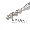 Uxcell 3 16 -24 Bsw Spiral Flute Thread Tap Machine Threading Hss-cobalt Uncoated Round Shank With Square End H2 Tolerance
