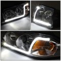Auto Dynasty Led Drl Chrome Housing Amber Corner Headlight Lamps Tool Kit For Chevy Impala 00-05 