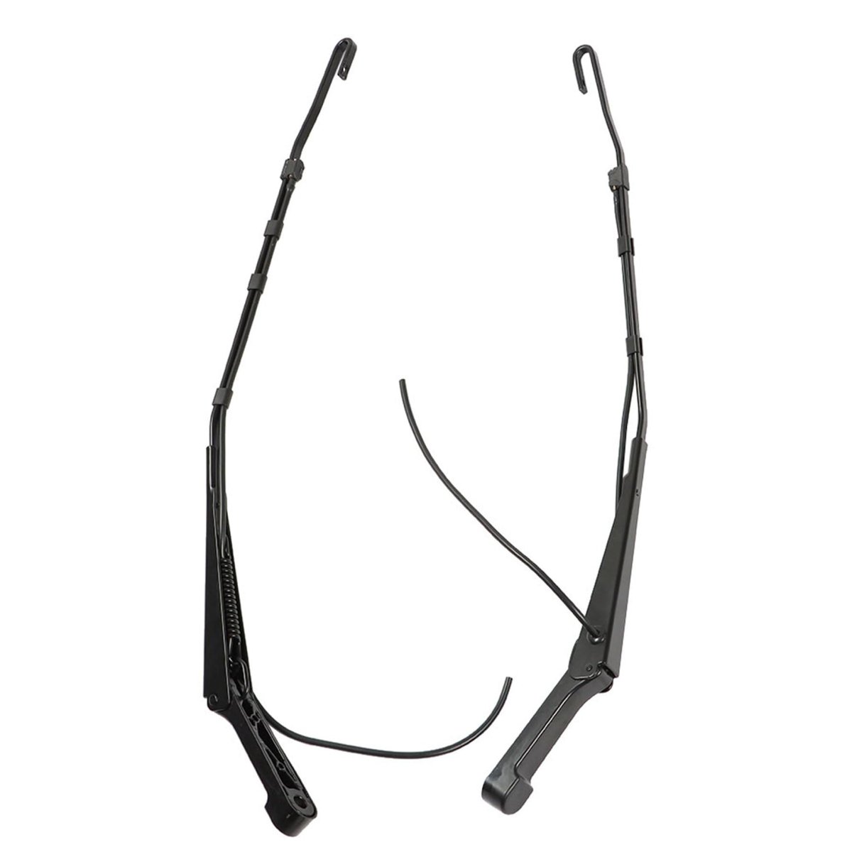2pcs Windshield Wiper Arm Front Left And Right Black Replacement For 2004-2006 Sprinter 2500 3500 9018200044 9018200144