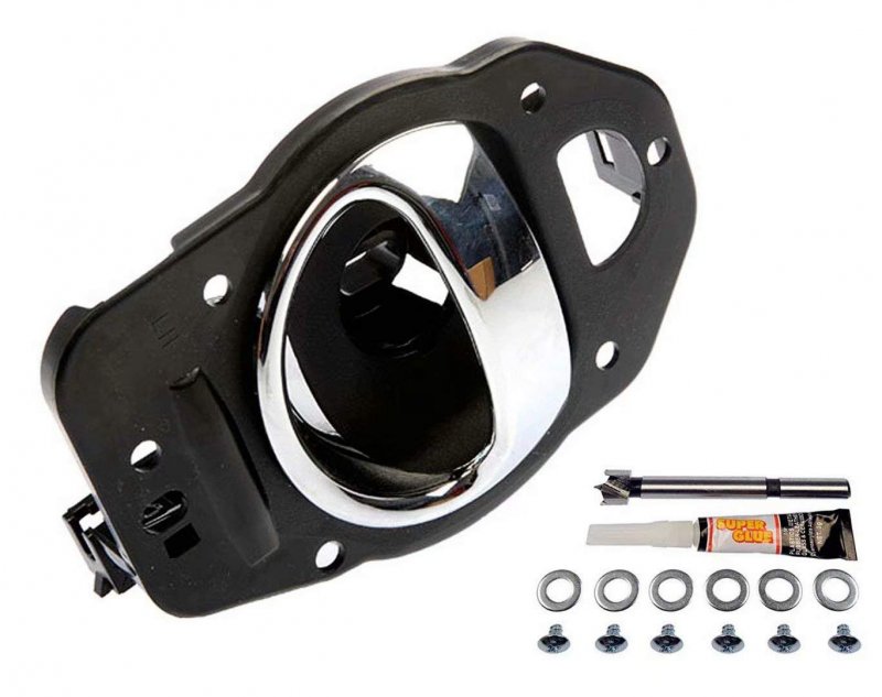 Interior Door Handle Replacement Kit For Replacing Left Driver-side Front Or Rear Fits 2006-2011 Chevrolet Hhr Chrome
