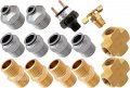 Vixen Air Set Of Fittings For Four 1 2 Npt Valves Using And 4 Od Lines Pressure Switch Included Vxk1236 