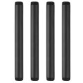 4pcs 1 In X 12 Galvanized Male Threaded Pipes Black Pre Cut Plumbing Pipe Fittings For Diy Furniture Shelving Table And Home 