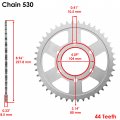 Caltric Drive Chain And Sprockets Kit Compatible With Kawasaki Zzr1200 Ninja Zx1200c 2002 2003 2004 2005