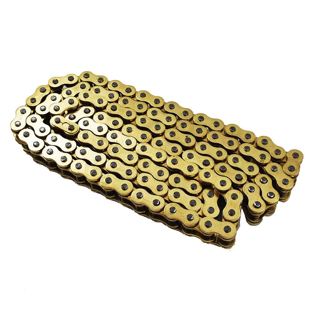 525 O-ring Gold Drive Chain 120 Links With Masterlink Replacement For Gsx-r600 Cbr600rr Cbr1000rr Zx-6r Zx636r Zx7r And Trx450r