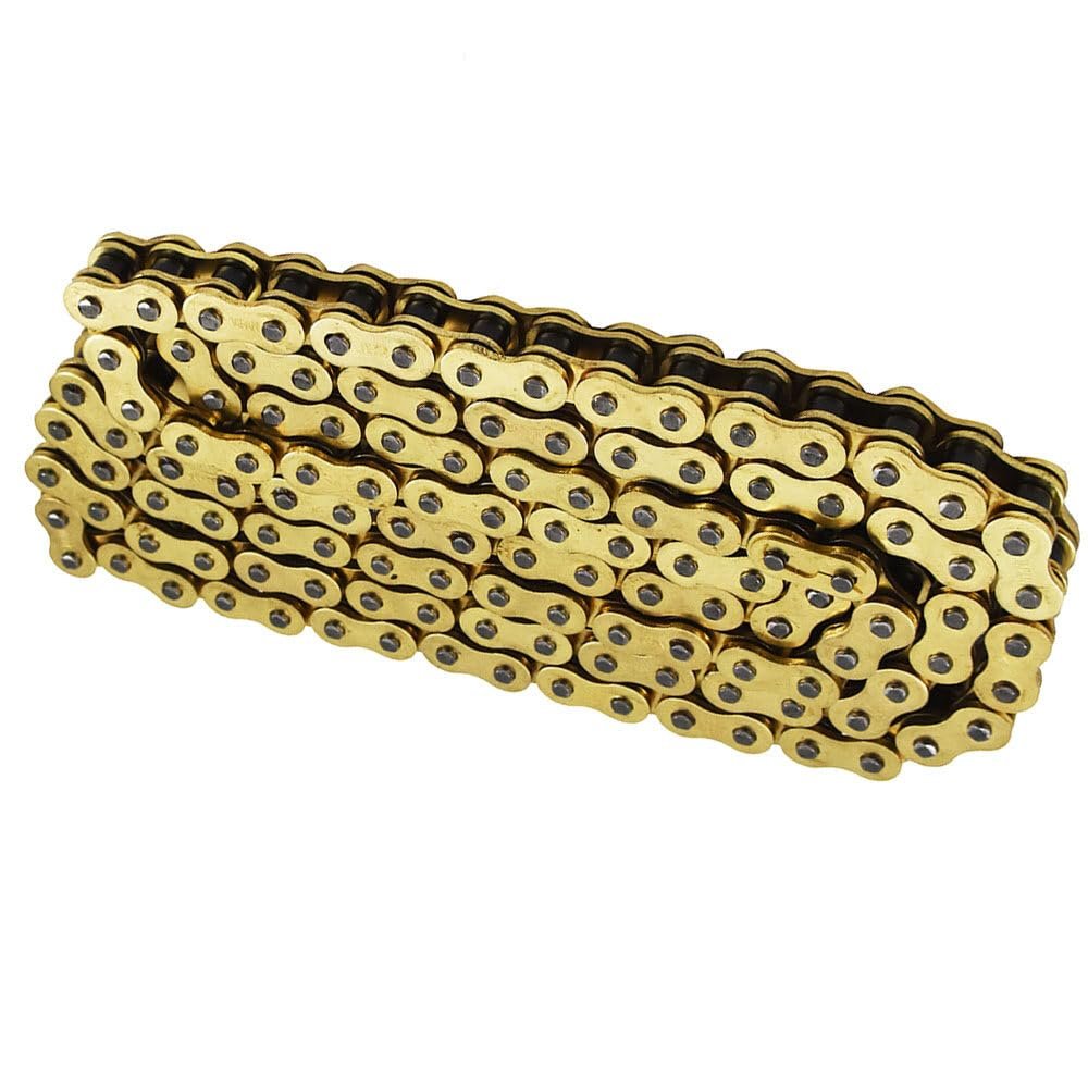 525 O-ring Gold Drive Chain 120 Links With Masterlink Replacement For Gsx-r600 Cbr600rr Cbr1000rr Zx-6r Zx636r Zx7r And Trx450r