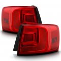 Factory Style Incandescent Outer Tail Lights Brake Lamps For 2011-2018 Volkswagen Jetta Chrome Housing Clear Lens Left Right 