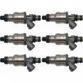 6pcs 1989-1991 Fits For Mazda Mpv 3 0l V6 Fuel Injectors Fj194 195500-2040