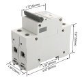 Baomain Circuit Breaker Dz47-63 Mbm6c C25 25a 400vac 6000a Breaking Capacity 2p