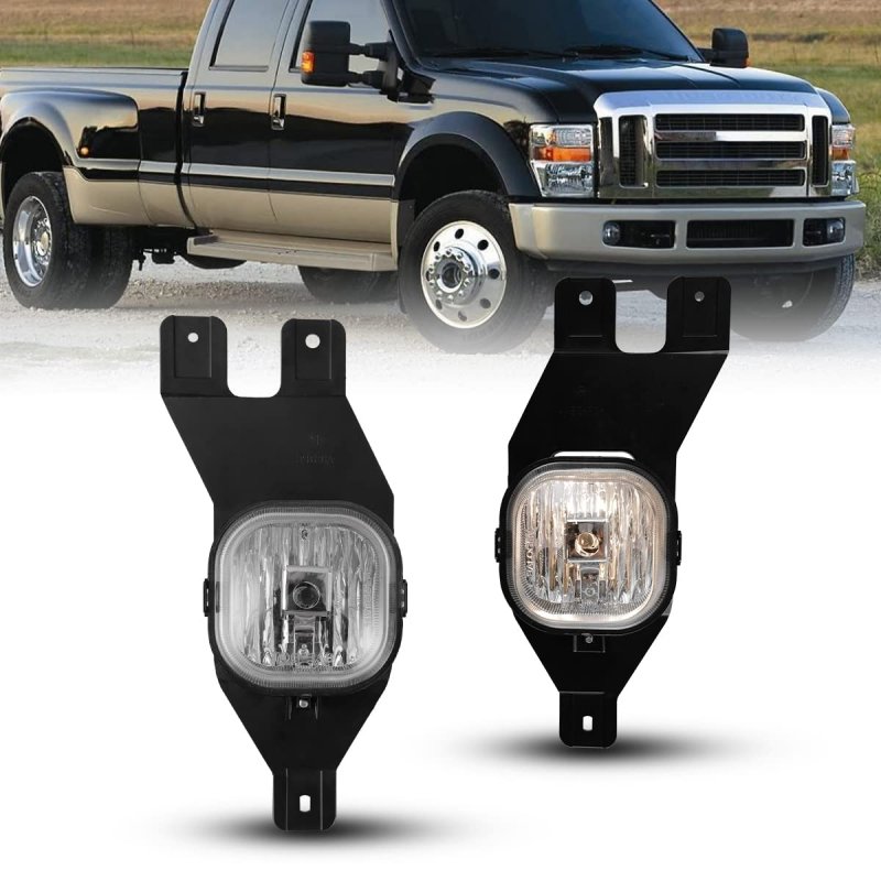 Cpw Fog Lights For 2001-2004 Ford F-250 F-350 F-450 F-550 Super Duty Excursion Driving Replacement Lamps Clear
