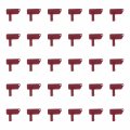Neeseelily 30pcs Battery Master Disconnect Isolator Key Ms634212 87185 0-605-99 Eli80-0135 Compatible With Terex Mitsubishi