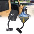 A Abigail Door Off Mirror For Jeep Wrangler Tj Jk 1997 2006 2007 2017 Rectangulars Quick Release Side View Mirror Textured 