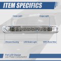 Auto Dynasty Dual Row Led Chrome Housing 3rd Third Tail Brake Light Cargo Lamp Compatible With Silverado Sierra Gmt900 07-14