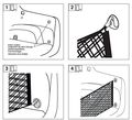 Envelope Style Trunk Cargo Net For Subaru Impreza 2012 2016 Crosstrek 2013 2017 Wrx 2014 Sti