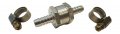 Muzzys 6mm 3 32 1 4 Fuel Check Valve Inline Non-return One-way Aluminum With Clamps For Water Gas Diesel Oils On Utv Quad 