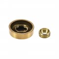 Uxcell Mirror Screws Decorative Cap Fasteners Cover Nails Electroplated Bright Golden 16mm 0 63 12pcs