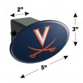 University Of Virginia Cavaliers Logo Oval Tow Trailer Hitch Cover Plug Insert