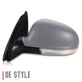 Auto Dynasty Vw1320123 Factory Style Driver Left Side Mirror Manual Folding Power Adjust Heated Glass Turn Signal Puddle Light