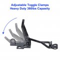 Uxcell 8 Pack Adjustable Toggle Clamp Metal Pull Latch 4001 Style Quick Release For Cabinet Trunk Chests Black Not Included
