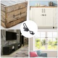 Uxcell 8 Pack Adjustable Toggle Clamp Metal Pull Latch 4001 Style Quick Release For Cabinet Trunk Chests Black Not Included