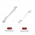 Uxcell 8mm X 10mm And 12mm 14mm Metric 12 Point Offset Double Box End Wrench Set Chrome Plated Cr-v