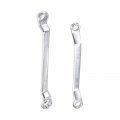 Uxcell 8mm X 10mm And 12mm 14mm Metric 12 Point Offset Double Box End Wrench Set Chrome Plated Cr-v