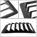 Pair Glossy Black Rear Window Scoop Louvers Sun Shade Compatible With Chevy Express Gmc Savana 1500 2500 3500 97-17