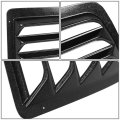 Pair Glossy Black Rear Window Scoop Louvers Sun Shade Compatible With Chevy Express Gmc Savana 1500 2500 3500 97-17