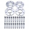 4pcs 5x100 5x112 Wheel Spacers 20mm Hubcentric Forged With Ball Seat Bolts Hub Bore 66 5mm Thread Pitch M14x1 5 For A5 2007 