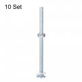Uxcell 1 4-20 X 4-1 2 Square Neck Carriage Bolts With Nuts Washers Carbon Steel Coach Bolt Screws 10 Set