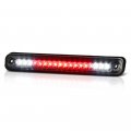 Full Led Third Brake Cargo Light Assembly For 1988-1999 Chevy Gmc C K 1500 2500 3500 Metallic Chrome Housing Smoke Lens Rear 