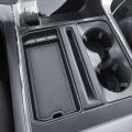 Center Console Tray For Ford F150 2021-2024 2025 Adapter Pocket Insert Cubby Cover Hidden Secret Storage W Coin Holder Fits 