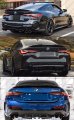 Psm Style Real Carbon Fiber High Kick Trunk Spoiler Wing Compatible For 2021-2024 Bmw G22 4 Series G82 M4 2 Door Coupe