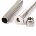 Uxcell M8 Thread 70mm Long Hex Socket Flat Head Expansion Anchor Bolt 4pcs