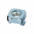 Uxcell 15pcs M10 Carbon Steel Captive Cage Nut Silver Tone For Server Shelf Cabinet