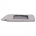 Motoku Grey Pvc Leather Sun Visor Cover For Dodge Ram 1500 2500 3500 1994-2001 Gray Sunvisors Replacement