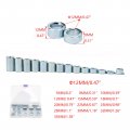 Minho 13pcs M12 Industrial Steel Spacer Sleeve Bushings Fit For 12mm Classic Axle